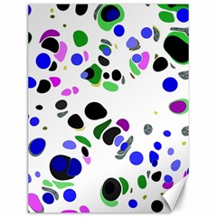 Colorful Random Blobs Background Canvas 12  X 16   by Nexatart