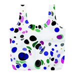 Colorful Random Blobs Background Full Print Recycle Bags (L)  Front