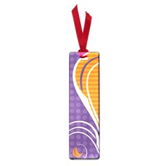 Leaf Polka Dot Purple Orange Small Book Marks by Mariart