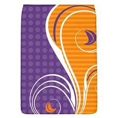 Leaf Polka Dot Purple Orange Flap Covers (s)  by Mariart