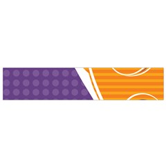 Leaf Polka Dot Purple Orange Flano Scarf (small) by Mariart