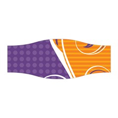 Leaf Polka Dot Purple Orange Stretchable Headband by Mariart