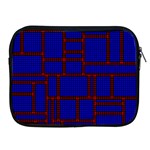 Line Plaid Red Blue Apple iPad 2/3/4 Zipper Cases Front