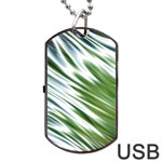 Fluorescent Flames Background Light Effect Abstract Dog Tag USB Flash (One Side) Front