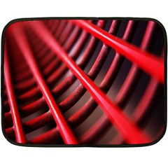 Abstract Of A Red Metal Chair Double Sided Fleece Blanket (mini)  by Nexatart