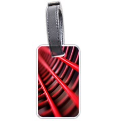 Abstract Of A Red Metal Chair Luggage Tags (one Side)  by Nexatart