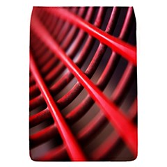 Abstract Of A Red Metal Chair Flap Covers (s)  by Nexatart