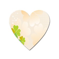 Leaf Polka Dot Green Flower Star Heart Magnet