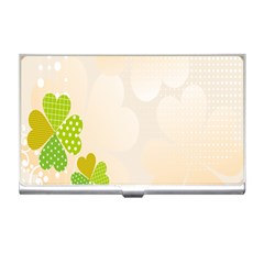 Leaf Polka Dot Green Flower Star Business Card Holders