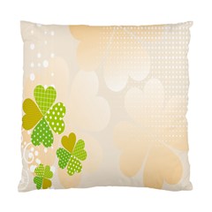 Leaf Polka Dot Green Flower Star Standard Cushion Case (one Side)