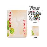 Leaf Polka Dot Green Flower Star Playing Cards 54 (Mini)  Front - Joker2