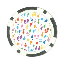 Musical Notes Poker Chip Card Guard by Mariart