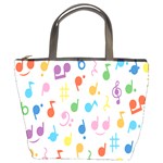 Musical Notes Bucket Bags Front