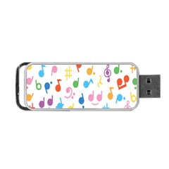 Musical Notes Portable Usb Flash (two Sides)