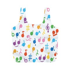 Musical Notes Full Print Recycle Bags (m) 