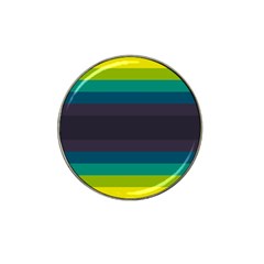 Neon Stripes Line Horizon Color Rainbow Yellow Blue Purple Black Hat Clip Ball Marker (4 pack)