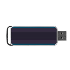 Neon Stripes Line Horizon Color Rainbow Yellow Blue Purple Black Portable USB Flash (One Side)