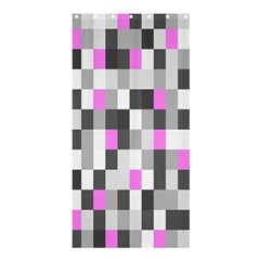 Pink Grey Black Plaid Original Shower Curtain 36  X 72  (stall)  by Mariart