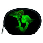 Neon Green Resolution Mushroom Accessory Pouches (Medium)  Front