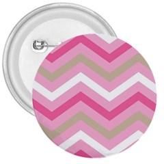 Pink Red White Grey Chevron Wave 3  Buttons