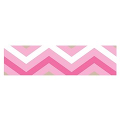 Pink Red White Grey Chevron Wave Satin Scarf (oblong) by Mariart