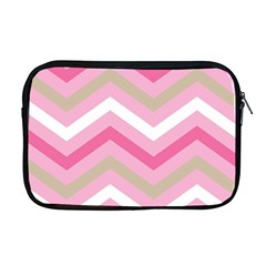 Pink Red White Grey Chevron Wave Apple Macbook Pro 17  Zipper Case by Mariart