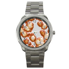 Abstract Texture A Completely Seamless Tile Able Background Design Sport Metal Watch by Nexatart