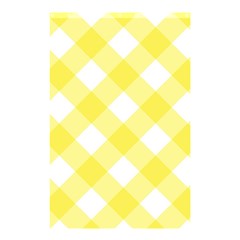 Plaid Chevron Yellow White Wave Shower Curtain 48  X 72  (small) 