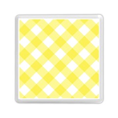 Plaid Chevron Yellow White Wave Memory Card Reader (square) 