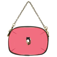 Minimalism Cat Pink Animals Chain Purses (one Side)  by Mariart