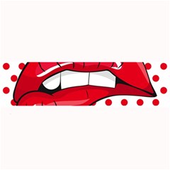 Sexy Lips Red Polka Dot Large Bar Mats