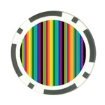 Multi Colored Colorful Bright Stripes Wallpaper Pattern Background Poker Chip Card Guard (10 pack) Front