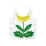 Sunflower Floral Flower Yellow Green Full Print Recycle Bags (S)  Front