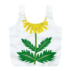 Sunflower Floral Flower Yellow Green Full Print Recycle Bags (l)  by Mariart