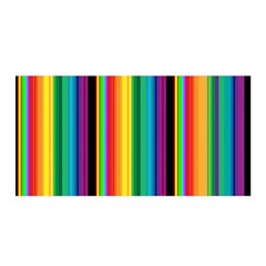 Multi Colored Colorful Bright Stripes Wallpaper Pattern Background Satin Wrap by Nexatart