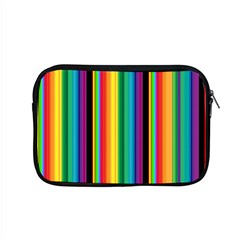 Multi Colored Colorful Bright Stripes Wallpaper Pattern Background Apple Macbook Pro 15  Zipper Case by Nexatart