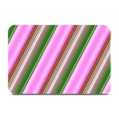 Pink And Green Abstract Pattern Background Plate Mats by Nexatart