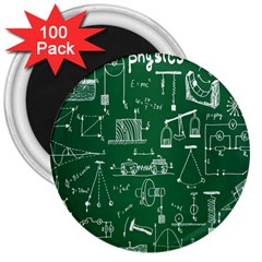 Scientific Formulas Board Green 3  Magnets (100 Pack) by Mariart