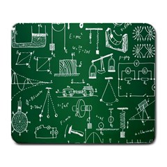 Scientific Formulas Board Green Large Mousepads by Mariart