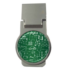 Scientific Formulas Board Green Money Clips (round) 