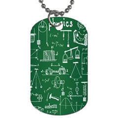 Scientific Formulas Board Green Dog Tag (one Side)