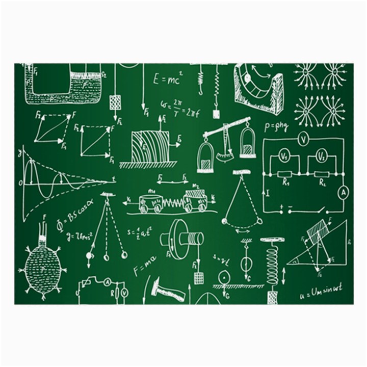 Scientific Formulas Board Green Large Glasses Cloth (2-Side)