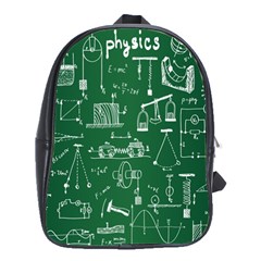 Scientific Formulas Board Green School Bags(large)  by Mariart