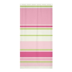 Turquoise Blue Damask Line Green Pink Red White Shower Curtain 36  X 72  (stall)  by Mariart