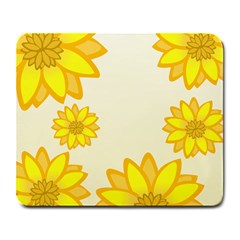 Sunflowers Flower Floral Yellow Large Mousepads