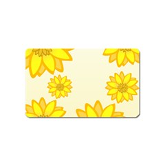 Sunflowers Flower Floral Yellow Magnet (name Card) by Mariart