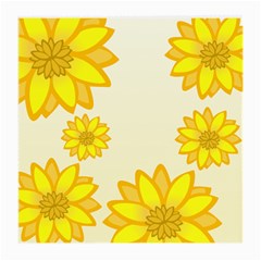 Sunflowers Flower Floral Yellow Medium Glasses Cloth (2-side) by Mariart