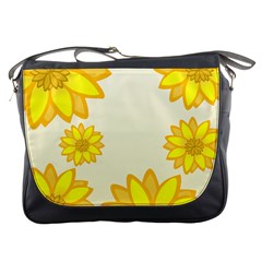 Sunflowers Flower Floral Yellow Messenger Bags