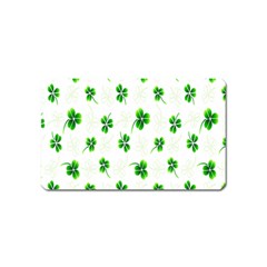 Leaf Green White Magnet (name Card) by Mariart
