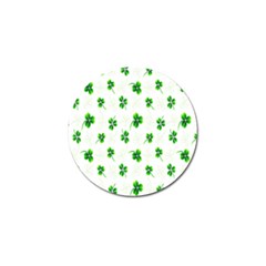 Leaf Green White Golf Ball Marker